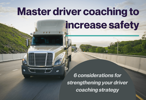 Master driver coaching to increase safety