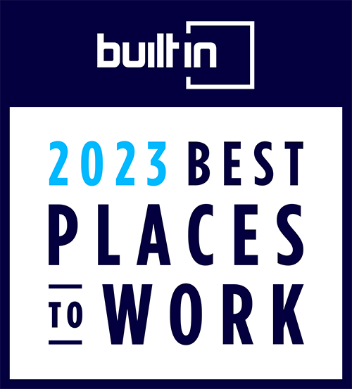 builtin 2023 Best Places to Work badge