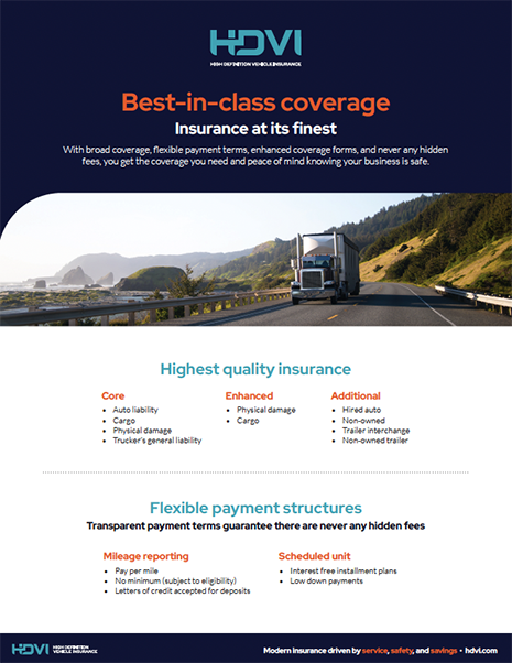 Best in class Coverage Flyer HDVI
