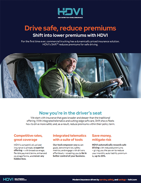 HDVI Shift data sheet - Drive safe, reduce premiums thumbnail