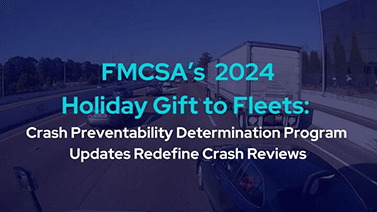 FMCSA Crash Preventability Determination Program Updates blog