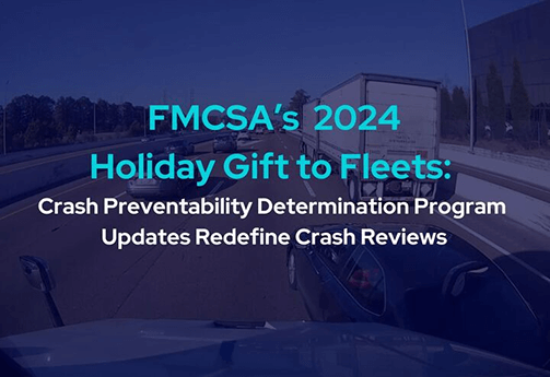 FMCSA Crash Preventability Determination Program Updates blog