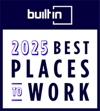 Built In 2025 Best Places to Work logo