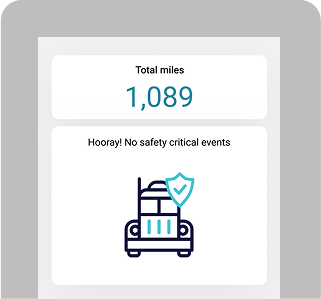 HDVI Driver App screenshot - Total Miles